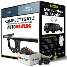 Für MERCEDES G-Modell Typ W461,463 Anhängerkupplung starr +eSatz 13pol uni 89-18 Für MERCEDES G-Modell Typ W461,463 Anhängerkupplung starr +eSatz 13pol uni 89-18
