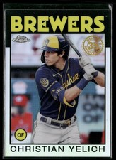 2021 Topps Chrome #86BC-7 Christian Yelich 1986 Topps Baseball 35th Anniversary