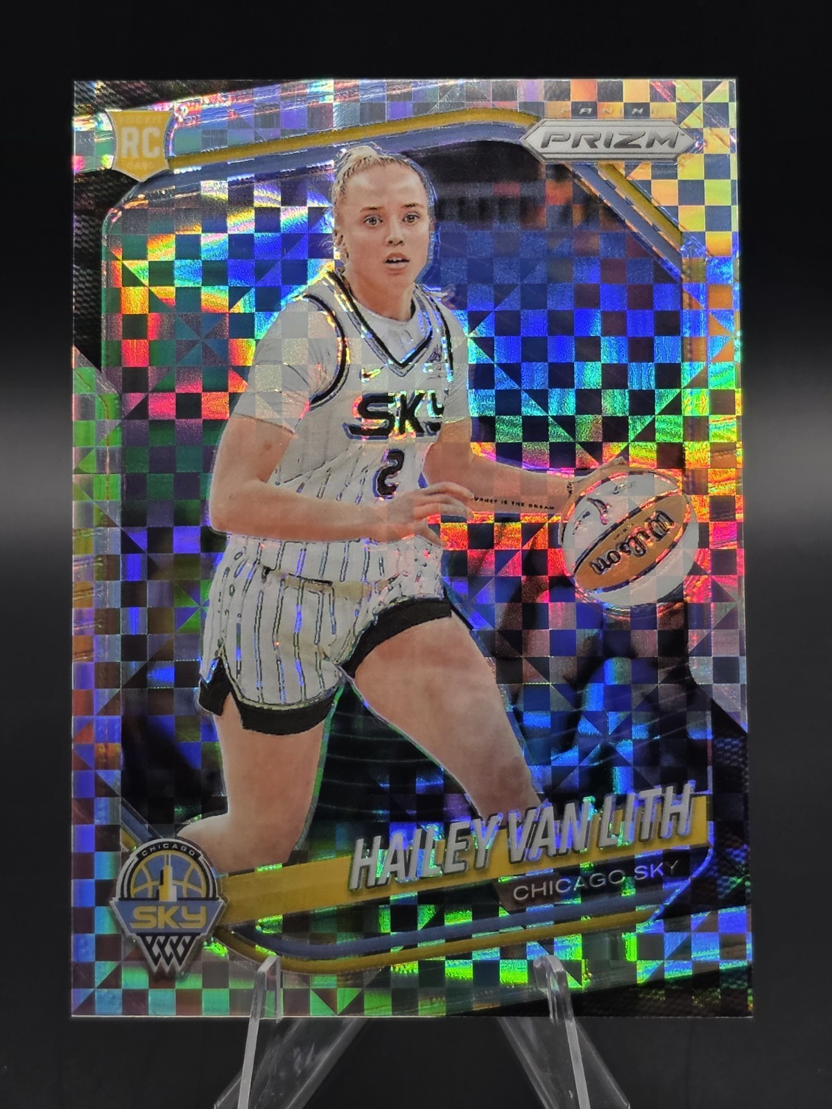 Panini 2025 Prizm WNBA Hailey Van Lith Chicago Sky Checkerboard Rookie #2