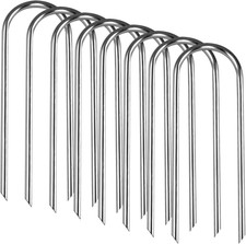 Trampolines Wind Stakes Heavy Duty U Type Sharp Ends Safety 12Inch Ground Anchor