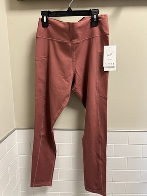 Sol & Mane Women's Rouge Ankle Leggings M High Waist Side Pockets Stretch