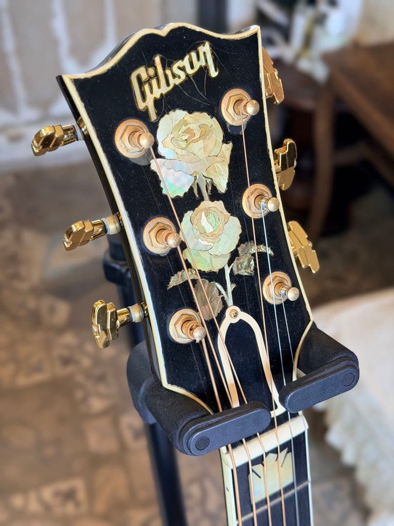 Gibson J-200 Rose Custom Black 1995 Safe delivery from Japan | eBay