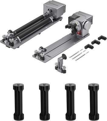 ATOMSTACK R6/R8 pro Rotationsfutter für P1 LaserGravüreimaschine,mit 4 hebelfüße