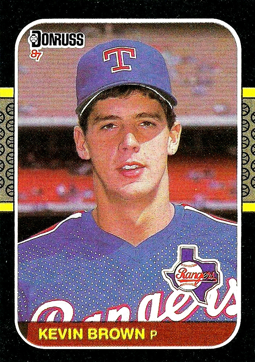 1987 Donruss #627 Kevin Brown RC Texas Rangers