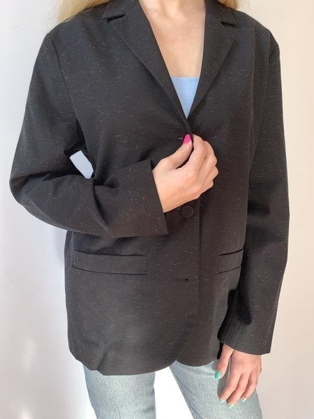 Women & Other Stories Blazer Black Cotton 36 / S /