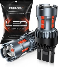 Red LED Brake Tail Lights 7443 7440 T20 W21W 3030 SMD Projector 2 Pack