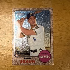 2017 Topps Heritage Chrome THC-451 Ryan Braun /999