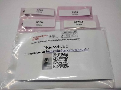 Pixie Switch 2 Kit with 4 80M HC49/s crystals