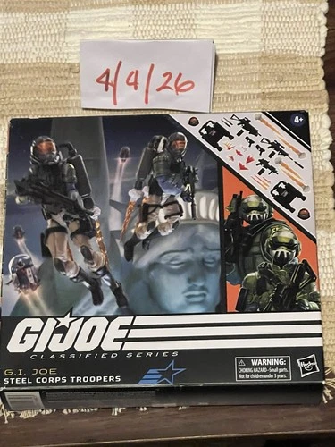 Hasbro G.I. Joe Steel Corps Troopers Action Figure w/Gun & Rifle