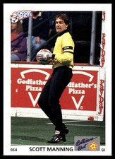 Scott Manning 1991 Soccer Shots MSL #054 Baltimore Blast Soccer READ FREE SHIP