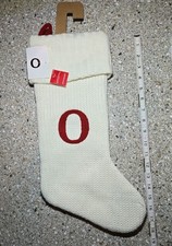 Knit Monogram Christmas Stocking Wondershop - Letter O