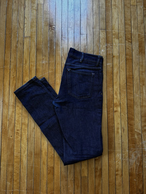 Acne Jeans Mens Bla Konst North Indigo Raw Denim Dark Wash Stretch Sz. 30x34