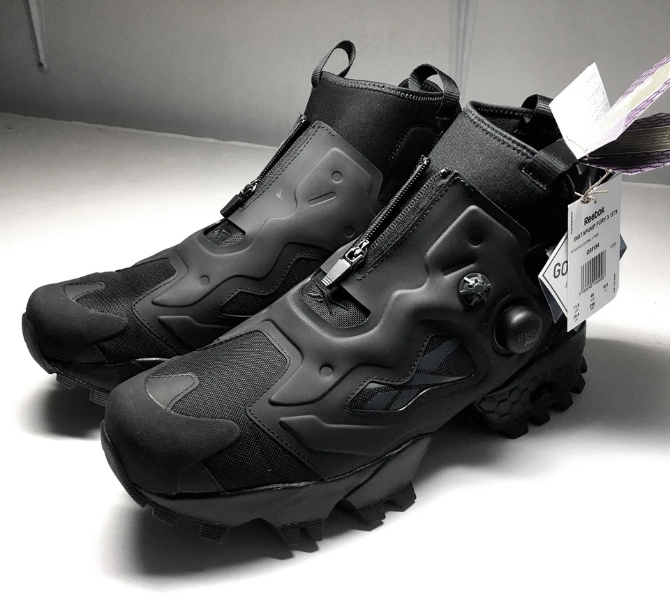 REEBOK INSTAPUMP FURY X GTX BLACK SNEAKERS EU45 US 11 UK 10,5 NEUWERTIG RAR - Bild 2 von 4