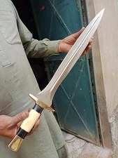 30" New Custom Hnadmade 5160 spring Steel Hunting Sword W/Cover