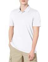 Herren Golf-Poloshirt Amazon Essentials Slim Fit Schnelltrocknend Weiß XL