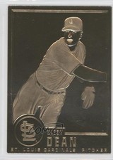 1995-2010 Danbury Mint 22K Gold Dizzy Dean #33 HOF fm0