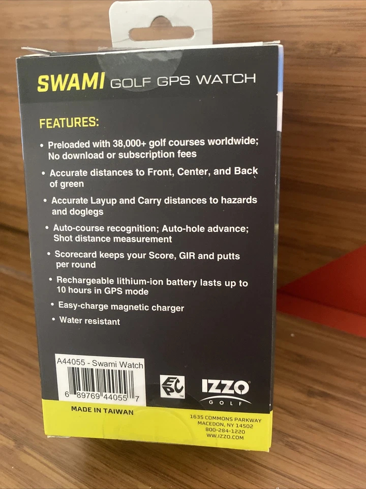 IZZO Golf Gps Rangefinder Watch Brand New: 38k Pre Loaded Courses+Hazards - Image 2 of 4