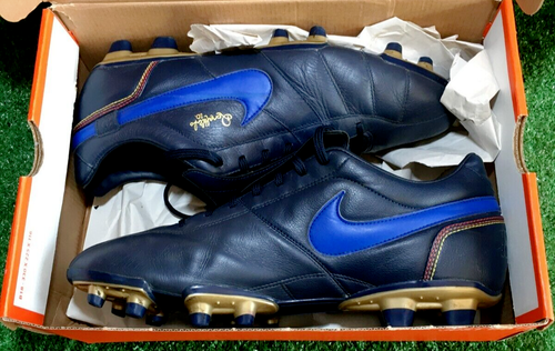 Nike Tiempo R10 Ronaldinho Guri Leather Gold FG TF Cleats 47 12.5 11.5  Elite Pro | eBay
