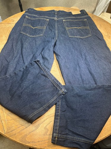 NWOT Vintage Anchor Blue Dark Wash Beyond Baggy Denim Jeans 38x30 Skater NEW - Picture 15 of 18