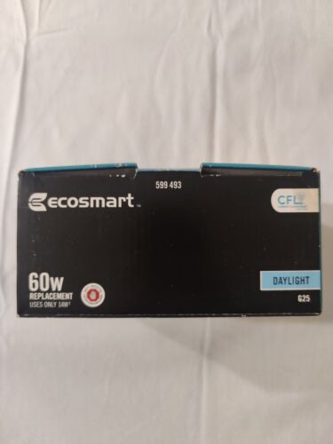 EcoSmart 60W Replacement 14-Watt G25 CFL Light Bulb Daylight 2 Pack 599493 - Picture 4 of 6