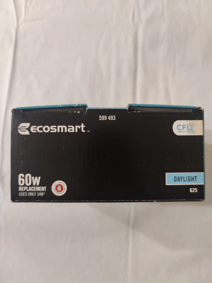 EcoSmart 60W Replacement 14-Watt G25 CFL Light Bulb Daylight 2 Pack 599493 - Image 4 of 4