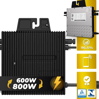 Beny 800W Micro Wechselrichter Inverter Drosselbar Balkonkraftwerk Solarmodule