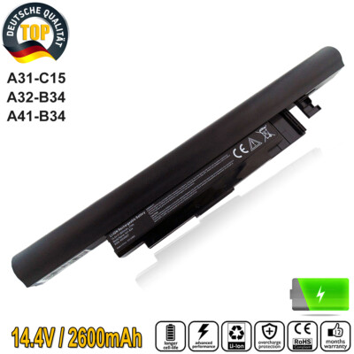 für Medion Akoya Akku A31-C15 A41-B34 E6239T 6240T A31-C15 E6237 S4613 E6241 Neu