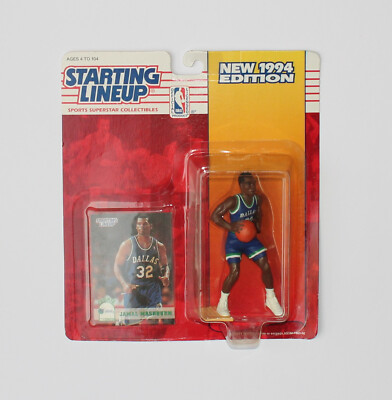 Jamal Mashburn Dallas Mavericks 1994 Sammelfigur + Trading Card Starting Lineup