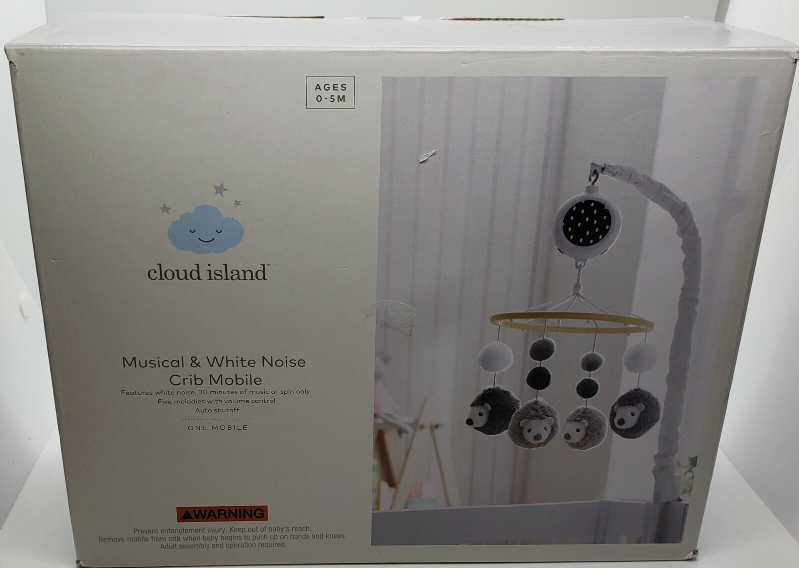 cloud island musical & white noise crib mobile