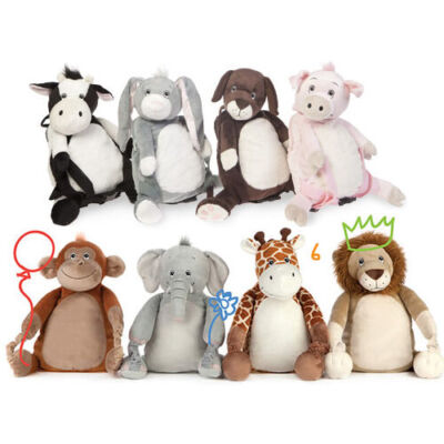 IN BOBO BUDDIES BACKPACK COSY FLEECE BLANKET PILLOW CUDDLY TOY KIDS  GIFT NEW UK