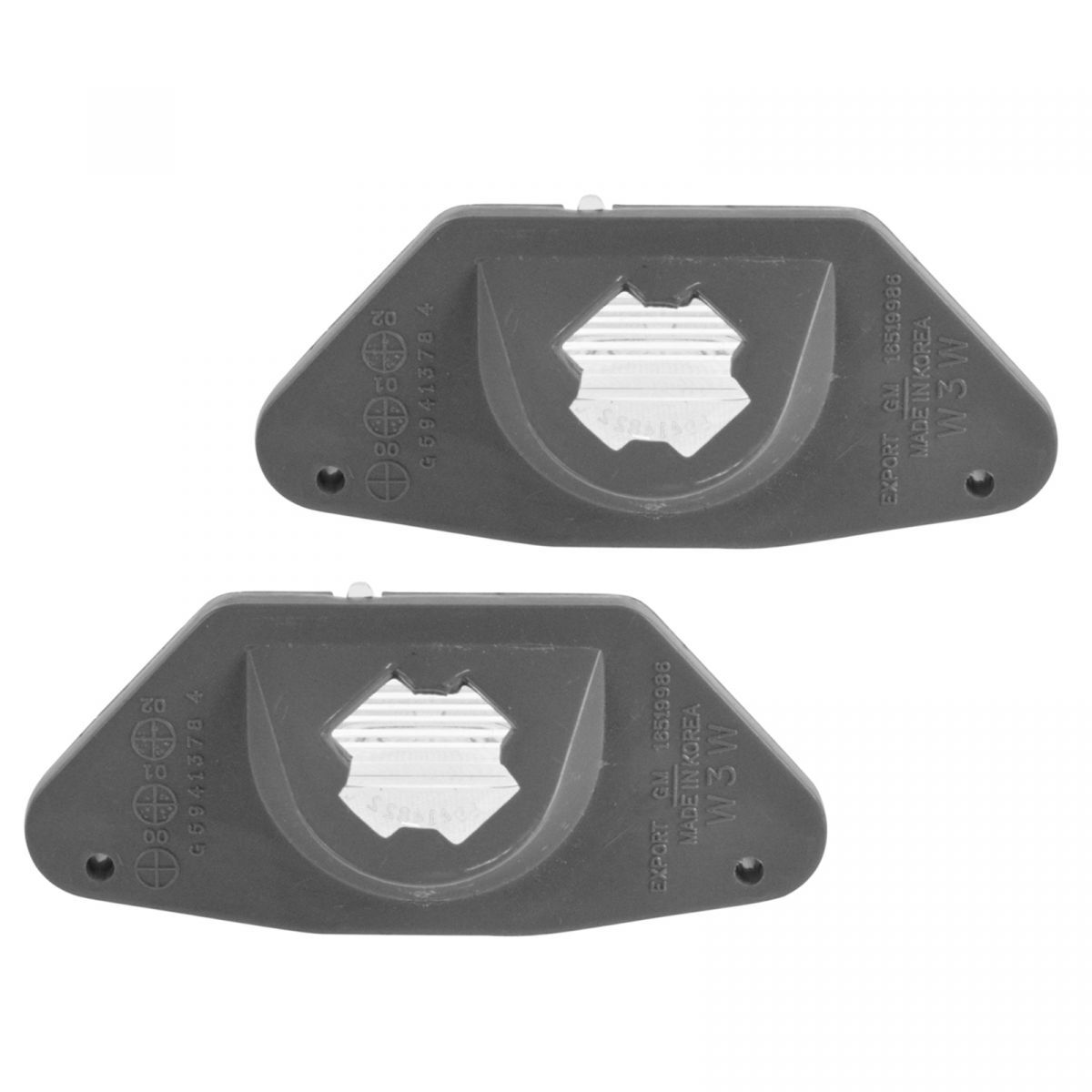OEM 16519986 License Plate Light Lens Left Right Pair for Chevy Pontiac