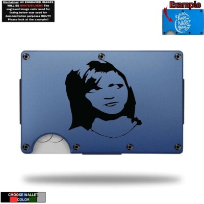 Metal Wallet Minimalist Laser Engraved with Dee Reynolds