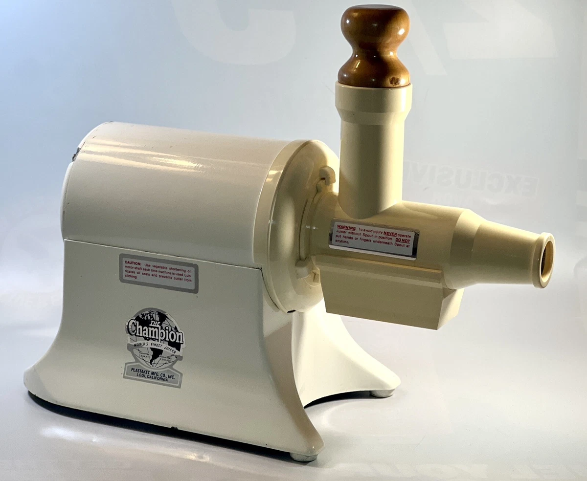 The Champion Juicer Model G5 NG 853S World Finest Juicer White Tested