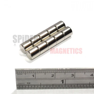 SPIDER MAGNETICS 50 Magnets 6x6 mm N52 Neodymium Disc small strong craft rod magnet 6mm dia x 6mm