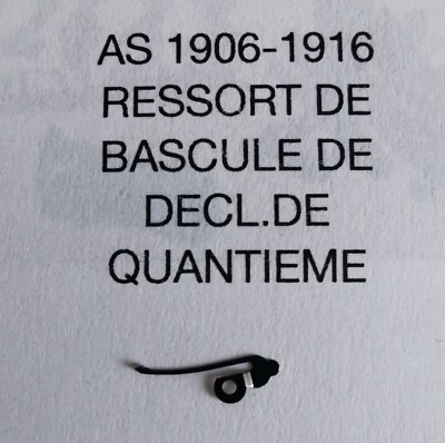 AS1906-1916-DECL.DE QUANTIEME WIPPFEDER NOS-TEILE MVT UHRMACHERIE