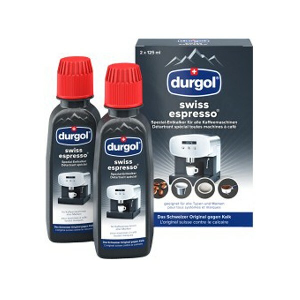 DURGOL Swiss Disincrostante Espresso 2 X 125ML Macchina Capsule Cialde