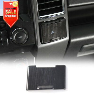 Electric Power Switch Socket Cover Trim for 2015-20 Ford F150 Black Wood Grain