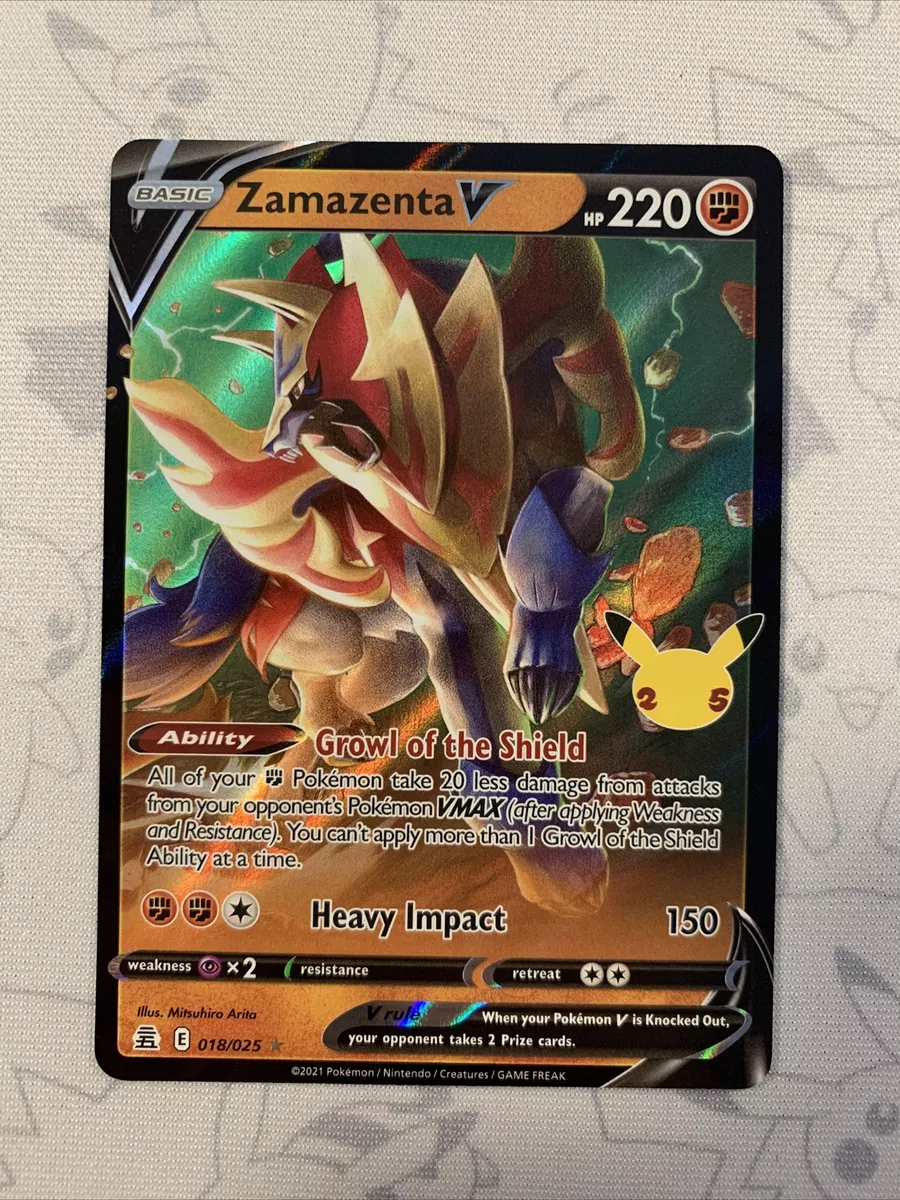 Zamazenta V - Celebrations Pokémon card 018/025