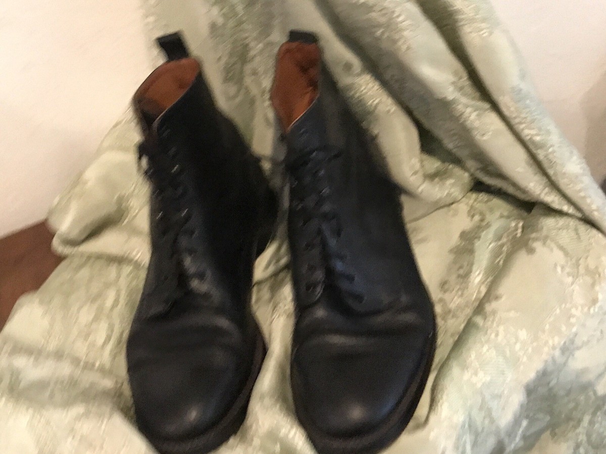 Dockmasters leather boot Vintage Dockmasters Boots Italy Black Lace Up Leather Round  main image 3