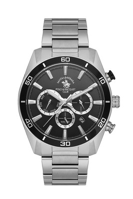 Santa Barbara Polo Legend Men Black/Silver Watch