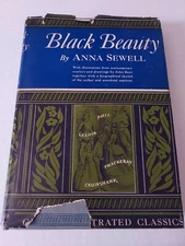Black Beauty Sewell 1945 Great Illustrated Classics Children's Hardcover