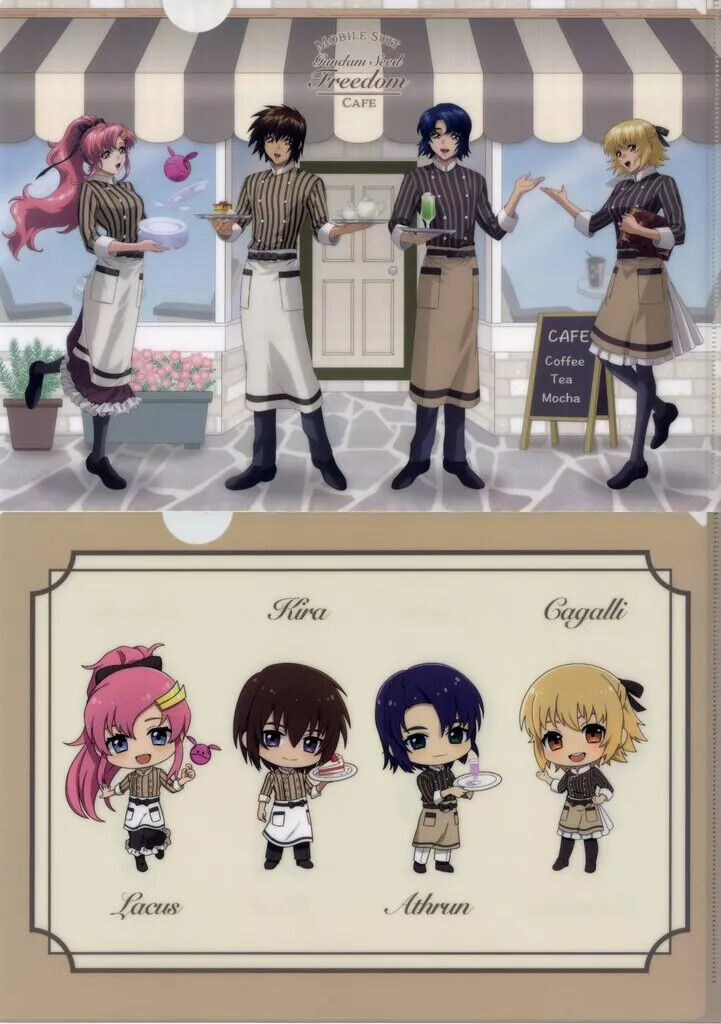 Clear File A4 Set of 2 Mobile Suit Gundam Seed Freedom Cafe Clear File A4 Set of 2 Mobile Suit Gundam Seed Freedom Cafe