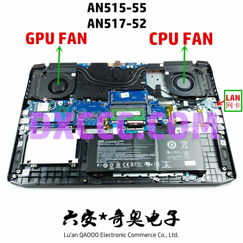 ACER Nitro 5 AN517-52 AN515-55 PH315-53 AN517-41 AN515-57 GPU COOLING FAN - Image 3 of 4