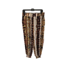 Da-Nang Women's Boho Pants Silk Elastic Waist and Cuff Size Medium