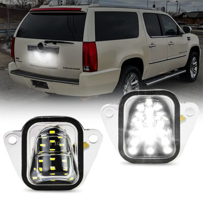 2X LED License Plate Tag Light Lamp For 2007-2014 Chevy Tahoe Suburban GMC Yukon