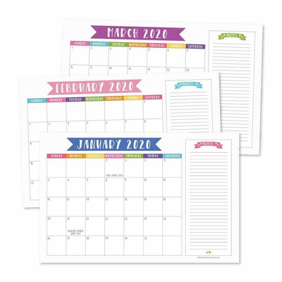 2020 Large Monthly Desk Wall Calendar Planner For Teacher Mom