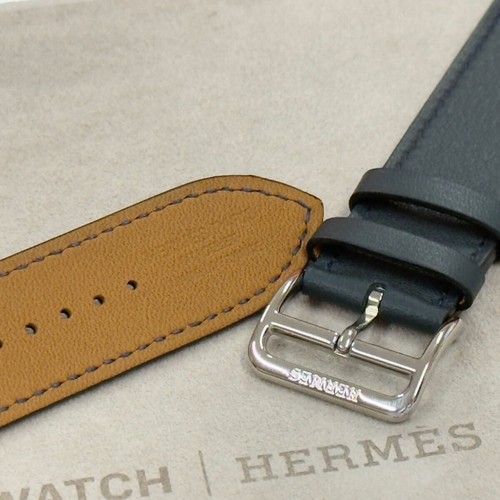 Apple Watch Hermes 46mm 45mm Vert Rousseau Single Tour Leather Band - Picture 6 of 10