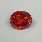 Padparadscha Sapphire Oval Orange Color Lab Grown Loose Gemstone assorted sizes
