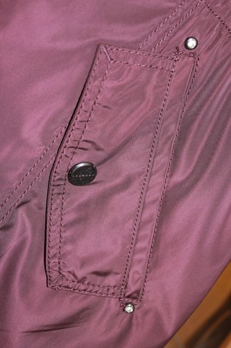 Laundry by Shelli Segal NEW Burgundy Raincoat w/ hood Size 12 RRP $200.00 - Picture 10 of 14