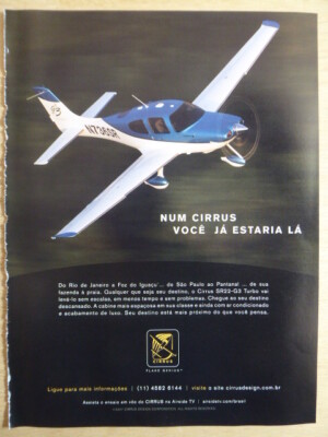 9/2007 PUB CIRRUS FLUGZEUG SR22-G3 TURBO ORIGINAL PORTUGIESISCHE ANZEIGE